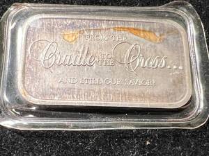 1 TROY OZ .999 FINE SILVER CHRISTMAS 1987 BAR