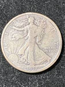 1917-S US WALKING LIBERTY HALF DOLLAR