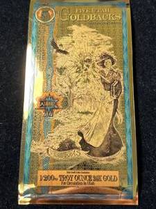 $5 UTAH GOLDBACK 1200TH TROY OZ 24K GOLD