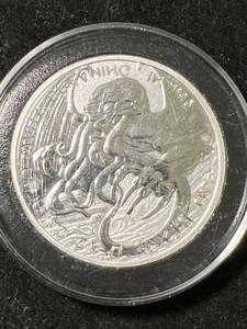 1 TROY OZ .999 FINE SILVER 2021 TOKELAU ROUND IN AIRTITE