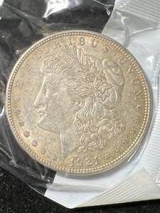 1921-D US MORGAN SILVER DOLLAR