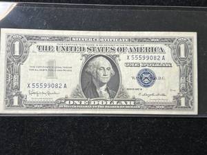 1957B US BLUE SEAL $1 SILVER CERTIFICATE