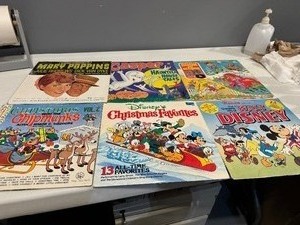 lot 50 image: Six Vintage Childrens Vinyl Records