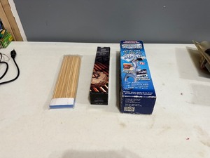 lot 93 image: Grill Daddy, Twins BBQ Branding Iron and Skewers