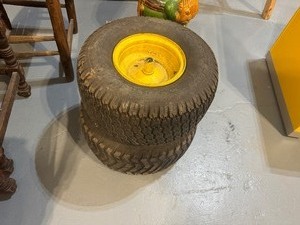 lot 11 image: Two John Deere Lawn Mower Tires