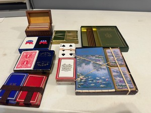 lot 60 image: Bridge Set and 14 Decks of Cards
