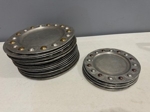 lot 79 image: Tin Decorative Chargers
