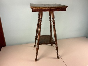 lot 10 image: Antique Wood Plant Stand