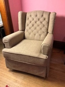 lot 11 image: Like NEW Swivel,  Glider, and Rocking Chair