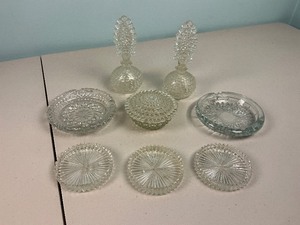 lot 34 image: Two Perfume Bottles Glass Lot