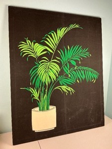 lot 71 image: Palm Leaf Wall Art Picture
