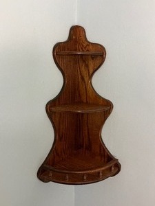 lot 88 image: Wood Corner Shelf