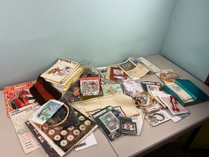 lot 109 image: Craft Lot - Cross Stich, Crochet, Patterns