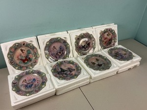 lot 117 image: Eight Bradford Exchange Lena Lins Jewels of the Garden Butterfly Plates