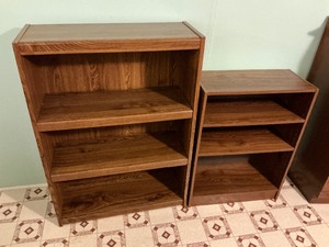 lot 205 image: Two Wood Shelves