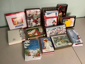lot 214 image: Christmas Card Lot