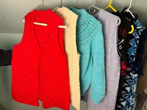 lot 246 image: Crochet Knit Vest Sweater Lot