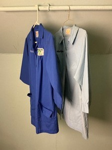 lot 248 image: Two Vintage Land O Lakes Work Uniform Shirts