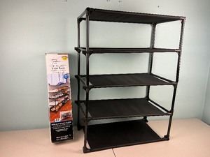 lot 262 image: 4 Tier Adjustable Shoe Rack