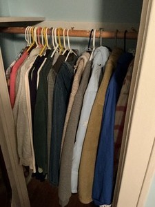 lot 263 image: Vintage Clothing Contents in Closet