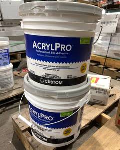 lot 444 image: AcrylPro Professional Tile Adhesive 7 Gallons