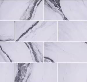 lot 350 image: MSI Nyrobi Marble Look Ceramic Tile 10x22  162- SF