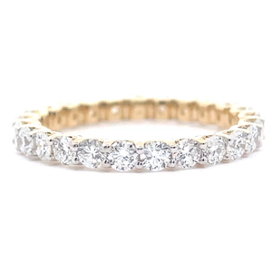 2 Carat Diamond Full Eternity Ring in 14k Yellow Gold VIDEO
