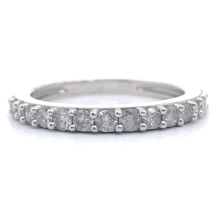 1 Carat Diamond 12 Eternity Ring in White Gold