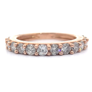 NEW 1 Carat Diamond Semi-Eternity Ring in Rose Gold VIDEO