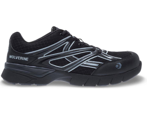 Wolverine Mens Jetstream Slip Resistant Athletic Shoes - Composite Toe - Black Size 11.5(M)