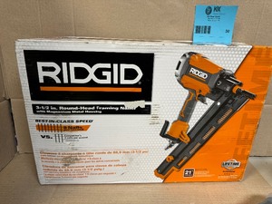 RIDGID Pneumatic 21-Degree 3-12 in. Round Head Framing Nailer Used not tested