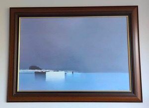 lot 95 image: Distant Harbor Framed Print by Pierre Doutreleau