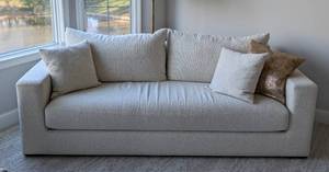 lot 2 image: Custom Upholstered Sofa from International Design Market