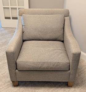 lot 86 image: Grey Upholstered Armchair by Precedent
