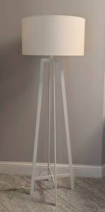 lot 12A image: Contemporary White Floor Lamp