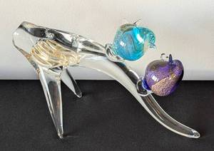 lot 23A image: Murano Glass Bird Sculpture by Marco Giuman