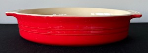 lot 59 image: Bright Red Le Creuset 10.5 inch Baking Casserole Dish