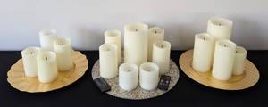 lot 91 image: Assorted Battery Powered Flameless Pillar Candles