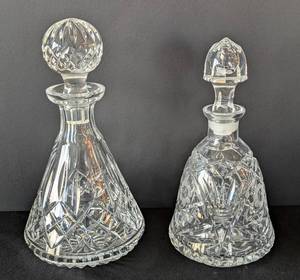lot 89 image: Pair of Vintage Crystal Decanters