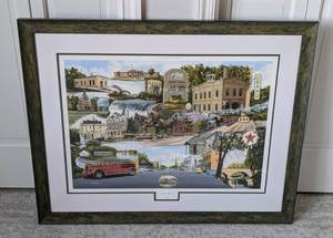 lot 80 image: Framed Our Town Print by Al Stelton
