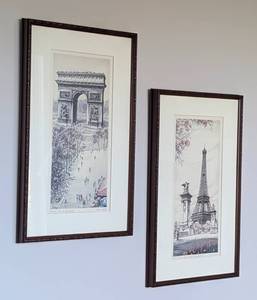 lot 40A image: Pair of Framed Prints by Ortiz Alfua