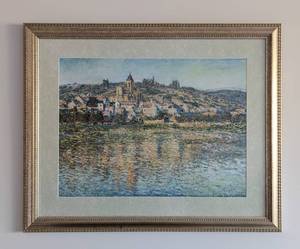 lot 34 image: Gold Framed Vetheuil in Summer Claude Monet Print