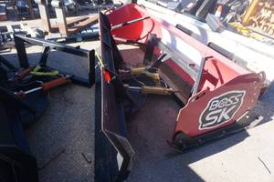 lot 20 image: Brand New Universal Mount Bobcat Skid Loader Skid Steer 8 Snow Plow Attachment