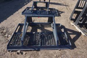 lot 19 image: Brand New Universal Mount Bobcat Skid Loader Skid Steer 6 Landscape PlanerLeveler Attachment