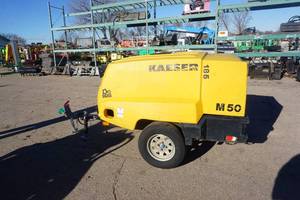 lot 16 image: 2015  Kaeser Model M50 Tow Behind Air Compressor