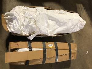 Lot of Karl home 10 ft. x 30 ft. White Party Wedding Tent Canopy 7 Sidewall Open Box  Customer Returns See Pictures