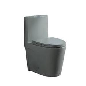 FUNKOL 28.7 in. H One-Piece 1.11.6 GPF Dual Flush Elongated Ceramic Toilet in Grey with Soft Close Seat Customer Returns See Pictures