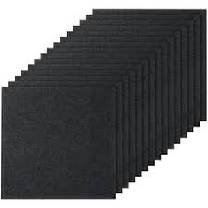Lot of VEVOR Black Commercial Residential 24 in. x 24 in. Peel and Stick Pattern Carpet Tile Carpet Squares 60 sq. ft.  Customer Returns See Pictures
