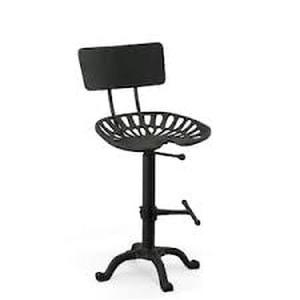 August 24 in. to 30 in. High Industrial Adjustable Tractor Seat Stool by Carolina Cottage Customer Returns See Pictures