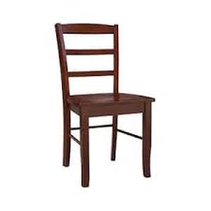 International Concepts Madrid Espresso Wood Dining Chair (Set of 2) Customer Returns See Pictures